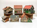 POLA: set van 6 woningen voor H0-modelspoor, Gebruikt, Gelijkstroom of Wisselstroom, Brug, Tunnel of Gebouw, Analoog