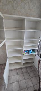 Keukenkast met verlichting, glas & dichte deuren, Huis en Inrichting, Kasten | Buffetkasten, Ophalen, 100 tot 150 cm, Modern, 150 tot 200 cm