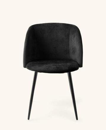 Fluwelen stoel - Polyester/populier/ijzer. 54 x 47 x 81 cm. beschikbaar voor biedingen