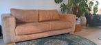 Cognac leren bank stel, Huis en Inrichting, Banken | Bankstellen, Ophalen, Gebruikt, 75 tot 100 cm, Leer