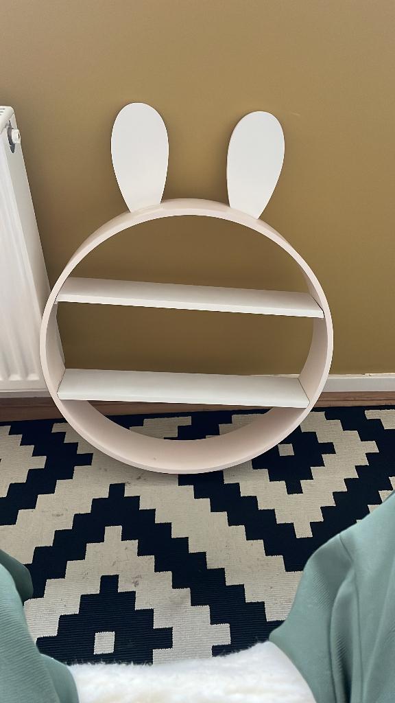 Kinder boekenplankje konijn, Kinderen en Baby's, Kinderkamer | Inrichting en Decoratie, Ophalen of Verzenden, Gebruikt, Wanddecoratie