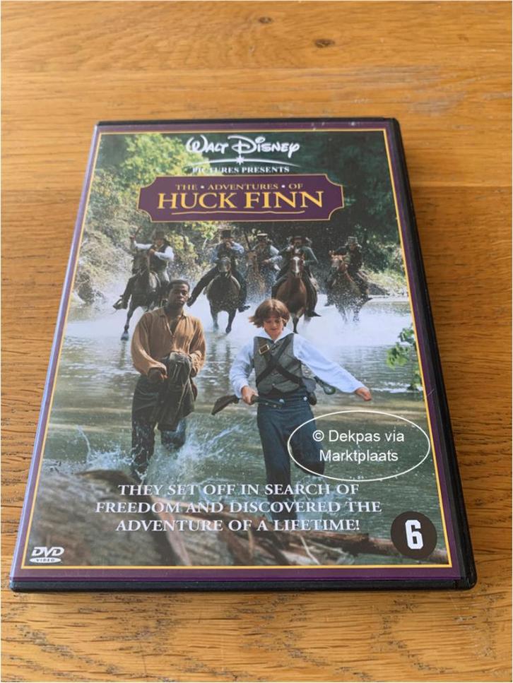 Dvd Huck Finn - Disney - The Adventures of Huck Finn, Cd's en Dvd's, Dvd's | Kinderen en Jeugd, Gebruikt, Avontuur, Vanaf 6 jaar