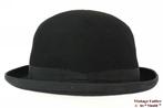 mooie Vintage Bolhoed Lonconito hardtop zwart vilt 56, Zwart, Lonconito, Ophalen of Verzenden, Accessoires