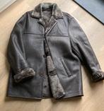 Leren herenjas met bontvoering, Kleding | Heren, Ophalen of Verzenden, Zo goed als nieuw, Maat 52/54 (L), Bruin