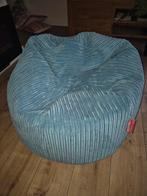 Big bertha Zitzak - 75cm doorsnede corduroy petrol, Huis en Inrichting, Zitzakken, Ophalen, Zo goed als nieuw, Blauw, Zitzak