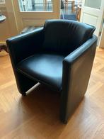 Leolux Fiabo zwart leer, Ophalen of Verzenden, Zo goed als nieuw, 75 tot 100 cm, Leer