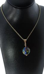 Venetiaans glas bol 14k gouden fraaie ketting hanger dames