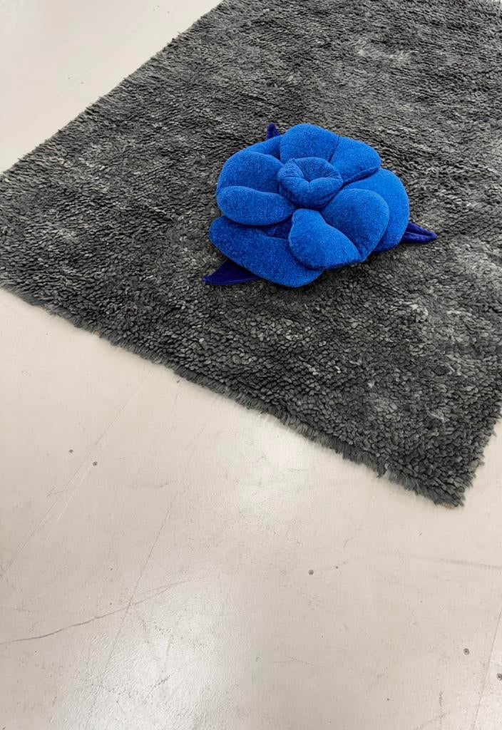 vintage BRETZ design kussen bloem blauw, Huis en Inrichting, Ophalen of Verzenden, \, \, \