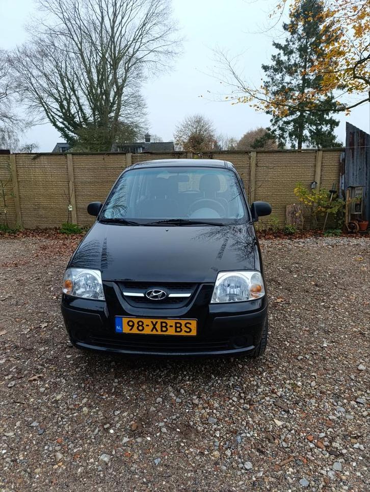 Hyundai Atos 1.1 2007 Zwart, Auto's, Hyundai, Particulier, Atos, Benzine, C, Hatchback, Handgeschakeld, Origineel Nederlands, Zwart