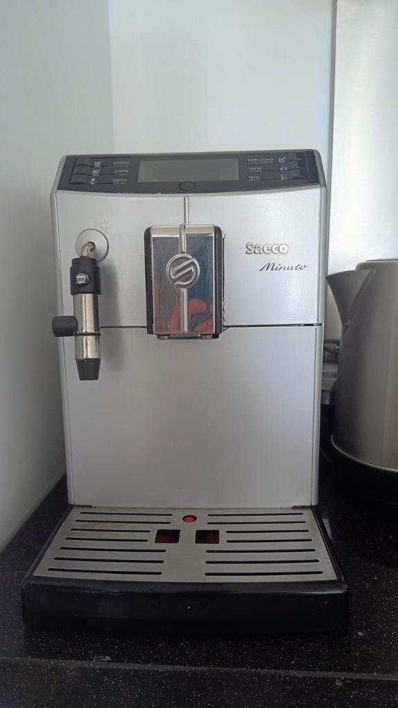 Saeco Minuto Espresso Machine, Witgoed en Apparatuur, Koffiezetapparaten, Gebruikt, Gemalen koffie, Koffiebonen, Espresso apparaat