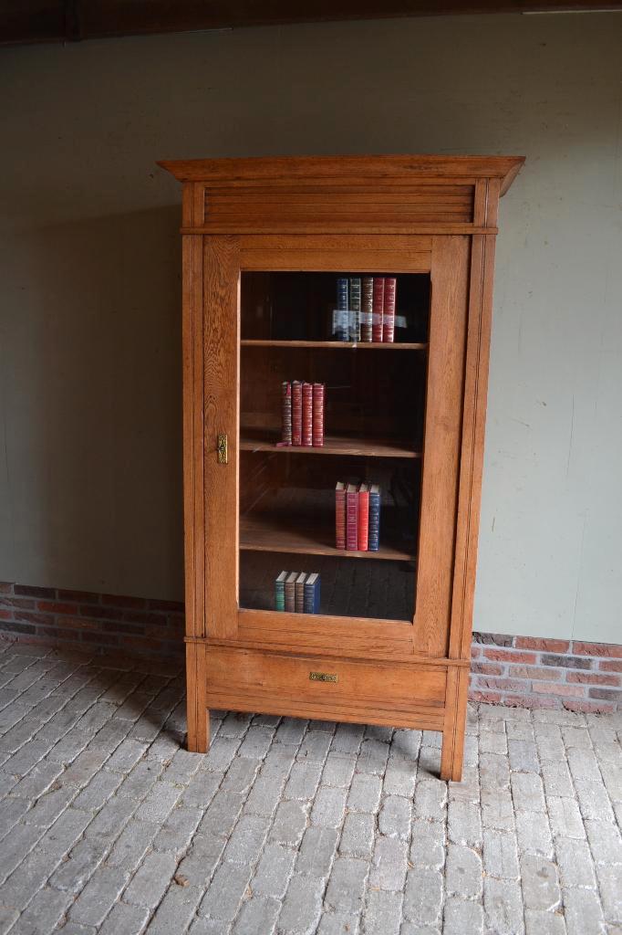 Prachtige antieke eiken Art Deco boekenkast, vitrinekast., Antiek en Kunst, Antiek | Meubels | Kasten, Verzenden