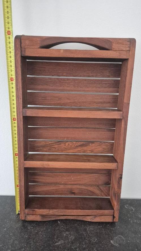 Houten wandkast voor kleine spulletjes, Huis en Inrichting, Woonaccessoires | Wanddecoraties, Gebruikt, Ophalen
