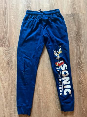 Nieuwe blauwe Sonic trainingsbroek 134/140