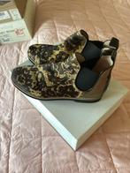 Mayke Oisterwijk Laarsjes Leer Brons/Goud mt 38, Bruin, Lage of Enkellaarzen, Ophalen of Verzenden, Zo goed als nieuw