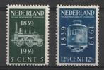 325/326 1939 100 jaar Spoorwegen 100% MNH, Ophalen of Verzenden, T/m 1940, Postfris