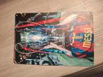 Lionel messi champions league stalen poster., Ophalen of Verzenden, Zo goed als nieuw, Sport, A1 t/m A3