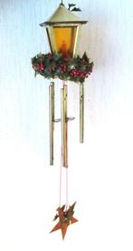 Oude Kerst Wind Chime / Windgong met Lantaren en Kersttakken, Diversen, Ophalen of Verzenden