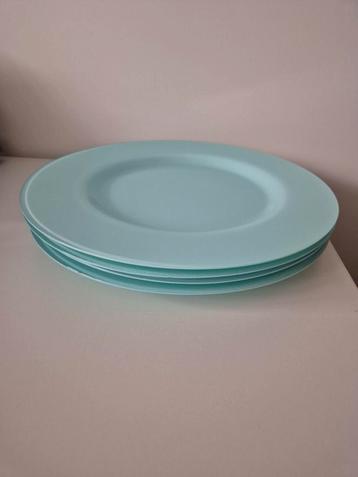 4 mooie onderborden - Lichtblauw/ turquoise, niet gebruikt beschikbaar voor biedingen