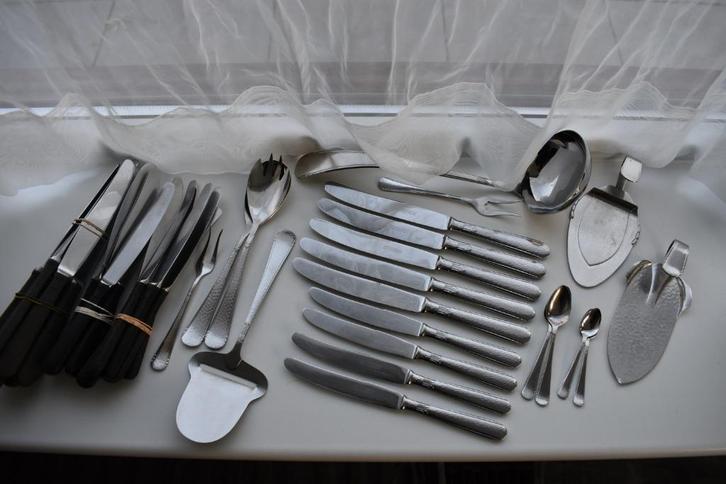 Gero zilmeta 294 meslijper messen mes mosterd fruit room, Huis en Inrichting, Keuken | Bestek, Gebruikt, Los bestek, Rvs of Chroom