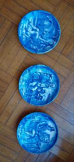 Set van 3 kleine Wedgwood Borden - Blauw en Wit, Antiek en Kunst, Ophalen