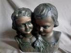 Retro, vintage Buste 2 kinderen, Ophalen of Verzenden