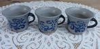 SALE 3 Steengoed bekers, monogram D , Gres de la Roche, Ophalen of Verzenden