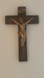 Houten Jezus aan het kruis, Antiek en Kunst, Ophalen of Verzenden