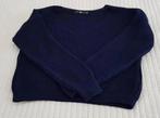 Donker blauw oversized cropped winter trui maat s m truien, Verzenden, Zo goed als nieuw, Maat 36 (S), Blauw