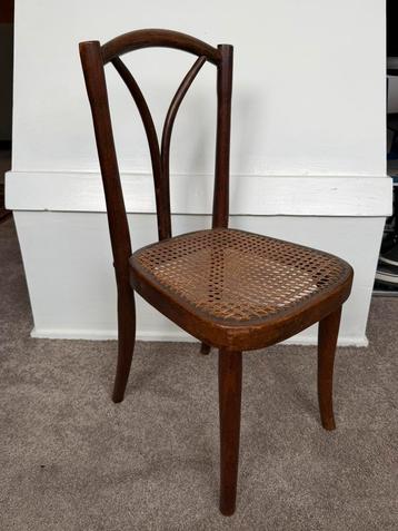 Antieke Rotan Vintage Oude Houten Kinderstoel Kinderstoeltje beschikbaar voor biedingen