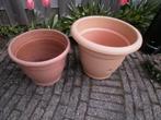 PLANTENPOT GROOT MODEL  ELHO KLEUR BEIGE KUNSTSTOF, Kunststof, 40 cm of meer, Rond, Zo goed als nieuw