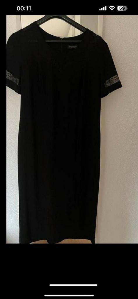 Mooi zwarte feest jurk maat 42, Kleding | Dames, Gelegenheidskleding, Zo goed als nieuw, Maat 42/44 (L), Zwart, Ophalen of Verzenden