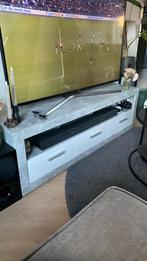 Tv meubel grijs/betonlook met wit, Huis en Inrichting, Kasten | Televisiemeubels, Minder dan 100 cm, 25 tot 50 cm, Zo goed als nieuw