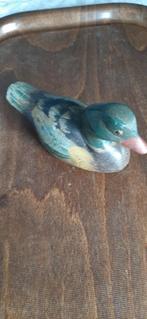 Houten (lok-) eend,, Ophalen of Verzenden, Zo goed als nieuw, Vogel, Beeldje of Figuurtje