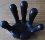 kunststof telefoonhouder in de vorm van een zwarte hand, Telecommunicatie, Telefoonhouders, Ophalen of Verzenden, Zo goed als nieuw