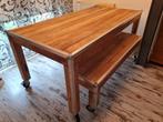 Eettafel met bank, Huis en Inrichting, Tafels | Eettafels, Ophalen, 50 tot 100 cm, Zo goed als nieuw, Vijf personen of meer