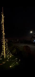 Kerstboom voor buiten in paal - 4 meter, Tuin en Terras, Kunststof, Gebruikt, Minder dan 50 watt, Overige typen