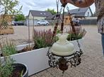 antieke hanglamp olielamp model zeer mooie bewerkt, Antiek en Kunst, Ophalen of Verzenden