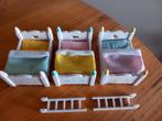 Sylvanian families drieling bedjes/stapelbed compleet, Ophalen of Verzenden, Zo goed als nieuw