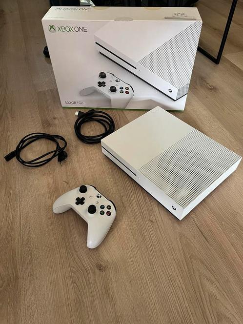 Xbox one S 500GB + controller, Spelcomputers en Games, Spelcomputers | Xbox One, Gebruikt, Xbox One, 500 GB, Met 1 controller