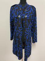 Jas58 - Lang blauw-zwart Magna jasje maat 40-42 (1), Kleding | Dames, Ophalen of Verzenden, Zo goed als nieuw, Blauw, Jasje of Colbert