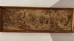 Antiek wandtapijt met eikenhouten frame, Ophalen