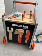Brico kids Janod loopwagen gereedschapswagen werkbank, Gebruikt, Ophalen, Duw- of Trekspeelgoed