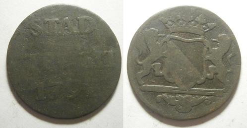 PD09808 Utrecht Stad Duit 1791, Postzegels en Munten, Munten | Nederland, Losse munt, 1 cent, Vóór koninkrijk, Verzenden