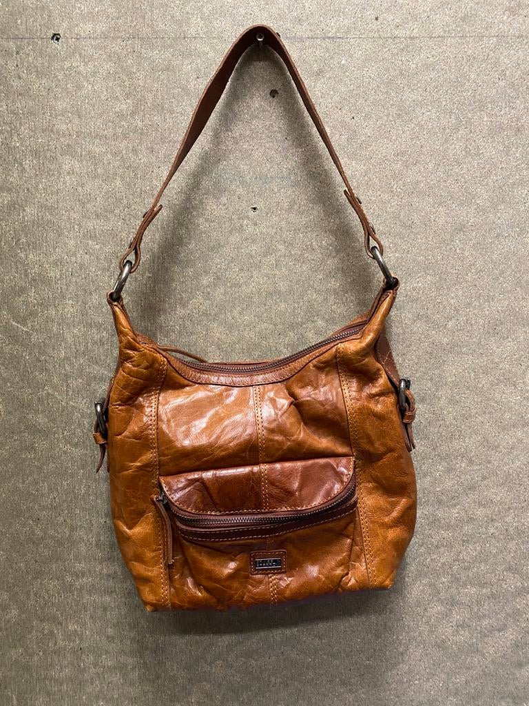 Spikes & Sparrow damestas, Ophalen of Verzenden, Zo goed als nieuw, Bruin, Handtas