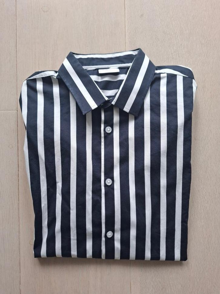 Daily Aestheticz (the Sting) Overhemd blauwwite strepen, Kleding | Heren, Overhemden, Zo goed als nieuw, Halswijdte 41/42 (L)