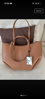 Polène Cyme Shopper - Stijlvolle Handtas, Ophalen of Verzenden, Zo goed als nieuw, Bruin, Shopper