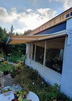 Elektrische knikarm zonnescherm  6 m uitval 2 m, Ophalen, Gebruikt, 450 cm of meer, 150 tot 300 cm