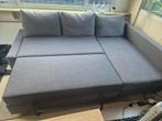 Ikea FRIHETEN Hoekslaapbank met opberger, donkergrijs, Huis en Inrichting, Ophalen, 125 tot 150 cm, Hoekbank, slaapbank, Hoekbank