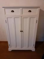 Te koop: witte landelijke tv kast., Ophalen of Verzenden, Gebruikt, 25 tot 50 cm, Minder dan 100 cm