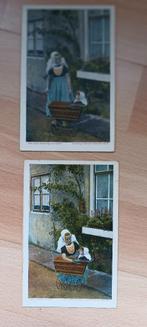 2 antieke ansichtkaarten Walcherse klederdracht, Ophalen of Verzenden, Voor 1920, Ongelopen, Klederdracht